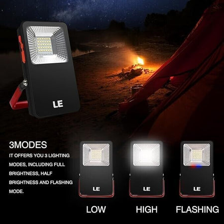 Luci da Lavoro Ricaricabili a LED, Faro Proiettore LED Portatile, Impermeabile