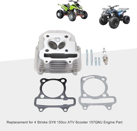 GOOFIT Testa cilindrica con Guarnizione sostituzione per 4 Tempi GY6 150cc ATV S