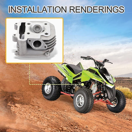GOOFIT Testa cilindrica con Guarnizione sostituzione per 4 Tempi GY6 150cc ATV S