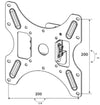 Staffa a muro orientabile per TV LED/LCD DA 10 A 40 fino a 25KG E VESA 200x200