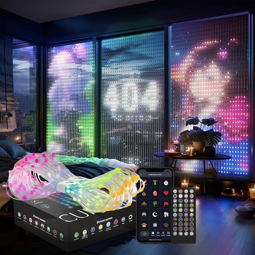 Luci per tende, intelligenti 240 LED, Luci che cambiano colore dinamiche faidate