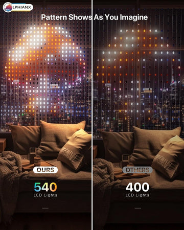 Luci per tende, intelligenti 240 LED, Luci che cambiano colore dinamiche faidate