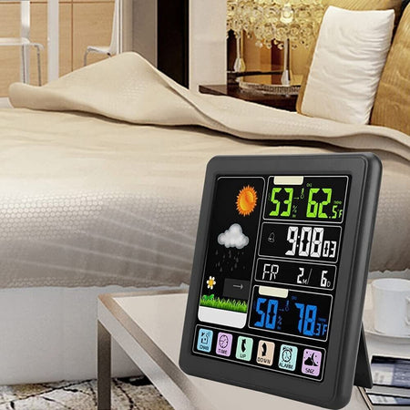 Stazione meteorologica wireless, TS-3310 LCD a colori Full Touch Screen
