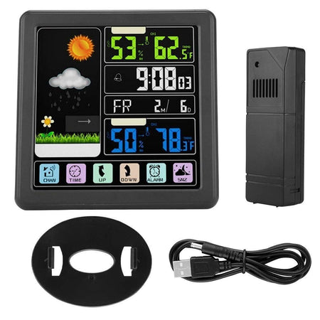 Stazione meteorologica wireless, TS-3310 LCD a colori Full Touch Screen