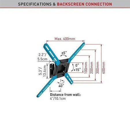 SUPPORTO A MURO PER TV Monitor BARKAN 3200 da 29'' - 65''