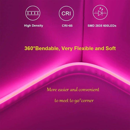 Cavo LED per luce al neon, Striscia LED 13000LM, DC 12V 2M 2835 600 - 2 metri