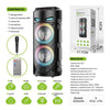 Diffusore portatile cassa bluetooth mp3 karaoke usb aux 10 watt 1500mah ZQS4239