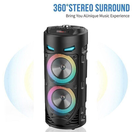 Diffusore portatile cassa bluetooth mp3 karaoke usb aux 10 watt 1500mah ZQS4239