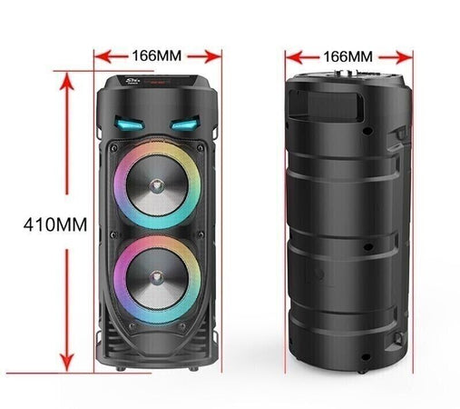Diffusore portatile cassa bluetooth mp3 karaoke usb aux 10 watt 1500mah ZQS4239