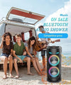 Diffusore portatile cassa bluetooth mp3 karaoke usb aux 10 watt 1500mah ZQS4239