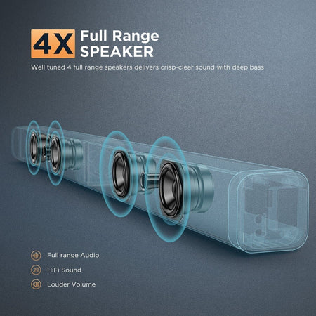 Bomaker Tapio V Soundbar Subwoofer 2.1 canali 100 W USB Bluetooth 5.0 nero-