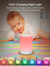 Luce Notturna per Asilo Nido per Bambini Lampada Touch Ricaricabile Cambia