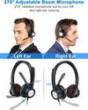 New bee Cuffie con Microfono PC Con Microfono Cancellante Rumore Regolabile