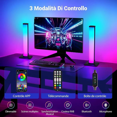 Smart RGB Light Bar Barra LED Gaming Room Lampada Luci TV Retroilluminazione