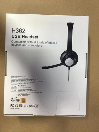 New bee Cuffie con Microfono PC Con Microfono Cancellante Rumore Regolabile