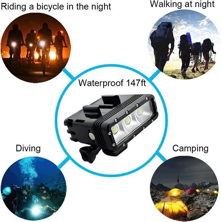 Suptig luce di riempimento a LED con doppia batteria, ad alta potenza