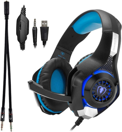 Beexcellent GM-1 Cuffie da gioco over-ear Pro cablate da 3,5 mm Cuffie audio