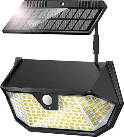Luce solare con sensore di movimento 137 LED, 1200 lumen, 3 modalità