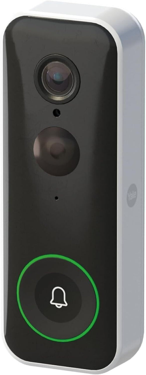 Yale Campanello Smart Bianco, Visualizzazione Live Full HD, Audio bidirezionale