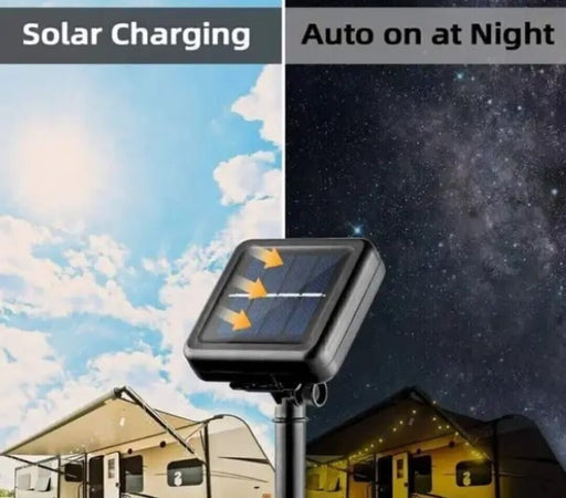 Luci solari da giardino impermeabili con 10 lanterne in corda di canapa naturale