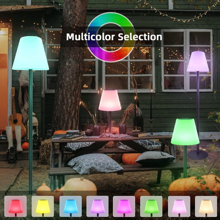 Lampada da terra solare per esterni e interni con sensore di luce RGB - IP65