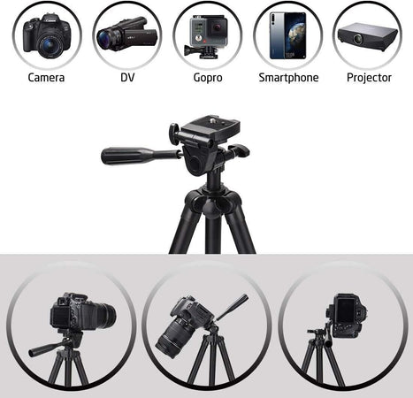Treppiede 125cm per Cellulare Fotocamera con Supporto Smartphone Bluetooth
