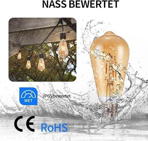 Lampadina vintage Edison 3, lampada LED Edison, bianco caldo lampadina retrò E27