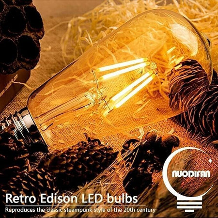 Lampadina vintage Edison 3, lampada LED Edison, bianco caldo lampadina retrò E27