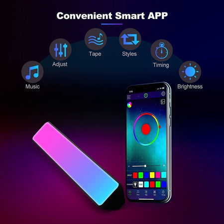 Zuukoo Smart Lampade LED, Lampada LED RGB con Effetti di Luce Multipli