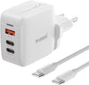 Caricatore memumi 65W USB C & USB A, 3 Porte Alimentatore per MacBook