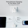 Caricatore memumi 65W USB C & USB A, 3 Porte Alimentatore per MacBook