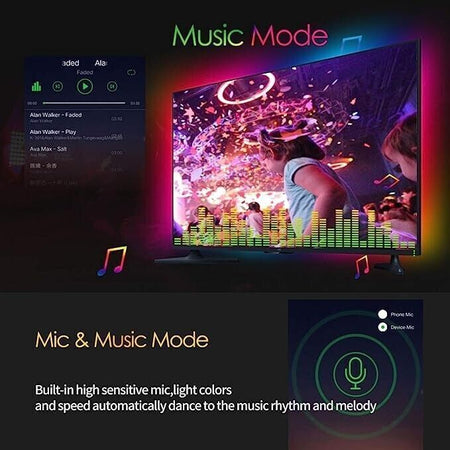 WEILY Striscia Led 10M Bluetooth, Striscia LED Dimmerabile 5050 LED RGB SMD