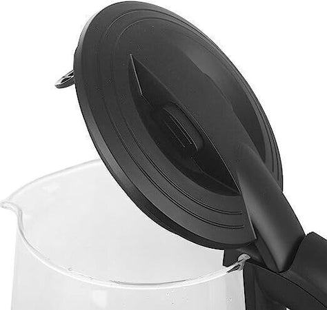 EMERIO Bollitore senza fili, senza BPA, in acciaio INOX, 2200 W, 230 V, Nero