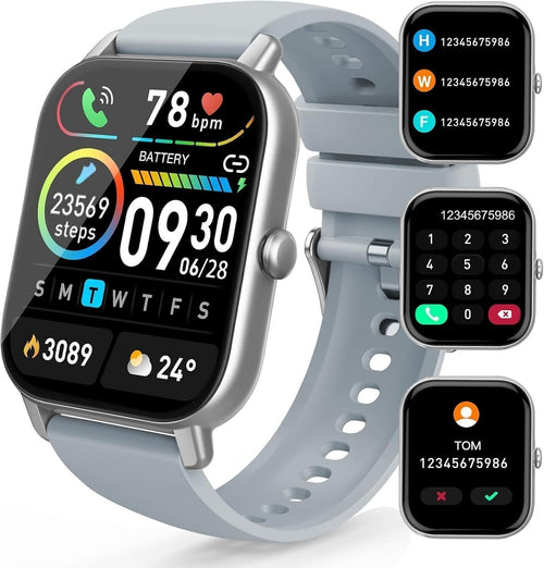 Aptkdoe Smartwatch Uomo Donna 47mm HD Schermo Orologio con Contapassi Cardiofreq