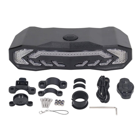 Fanale Posteriore per Bici Telecomandato 31 LED COB Campanello Elettrico