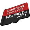 Transcend TS128GUSDU1 Scheda di Memoria MicroSDXC da 128 GB con Adattatore