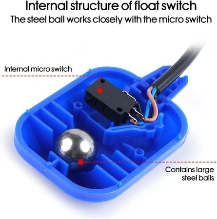 Regolatore del livello dell'acqua, interruttore a galleggiante rettangolare