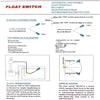 Regolatore del livello dell'acqua, interruttore a galleggiante rettangolare