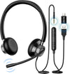 New bee Cuffie con Microfono, Cuffie con Filo PC, Cuffie Stereo da 3.5 mm Tipo C