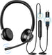 New bee Cuffie con Microfono, Cuffie con Filo PC, Cuffie Stereo da 3.5 mm Tipo C