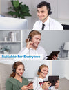 New bee Cuffie con Microfono, Cuffie con Filo PC, Cuffie Stereo da 3.5 mm Tipo C