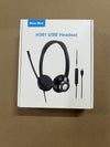 New bee Cuffie con Microfono, Cuffie con Filo PC, Cuffie Stereo da 3.5 mm Tipo C