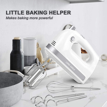 Frullatore a mano, 300 W, frullatore elettrico per preparare torte, crema per uo