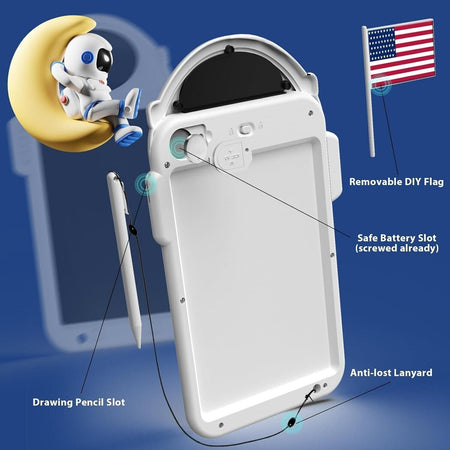 Tavoletta LCD per Scrittura Bambini, Lavagna per Scarabocchio Cancellabile da 8