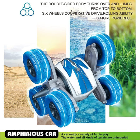 ALLCACA Acrobazie a Sei Ruote RC Car4WD Acrobazie anfibie 2.4G Telecomando