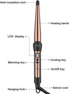 Ferro Conico Arricciacapelli, Controllo Temperatura 80°C-220°C, Schermo LCD