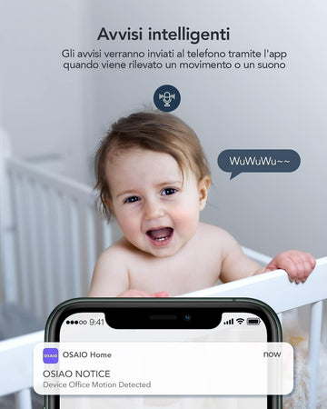 GNCC Telecamera Wi-Fi Interno, 1080P 2 Pezzi Videocamera Sorveglianza Rotazione