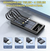 Power bank solare caricabatteria per cellulari e tablet da 50000mAh con cavi