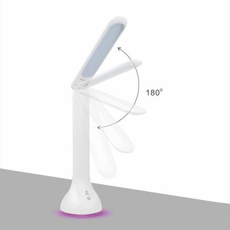 Lampada da tavolo led con batteria ricaricabile e base RGB