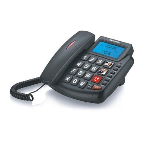 MAJESTIC TELEFONO BILLY 200 3 MEMORIE DIRETTE CON VIVAVOCE DISPLAY NERO